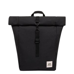 Lefrik Roll Top Mini Backpack black Rugzak