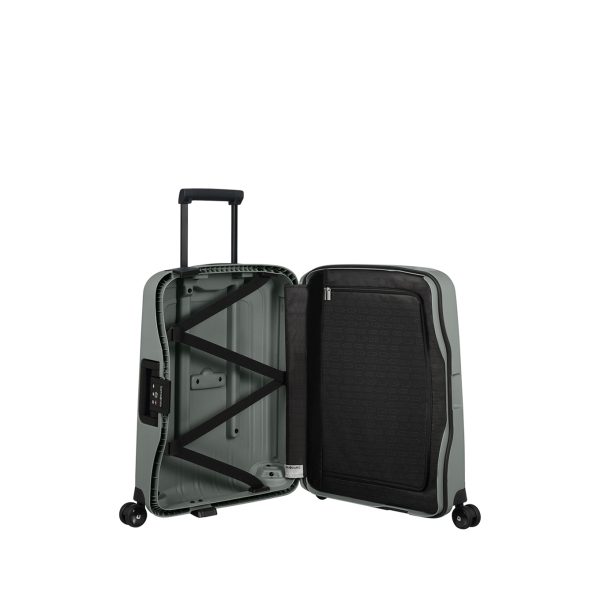 Samsonite S&apos;Cure Eco Spinner 55 forest grey Harde Koffer