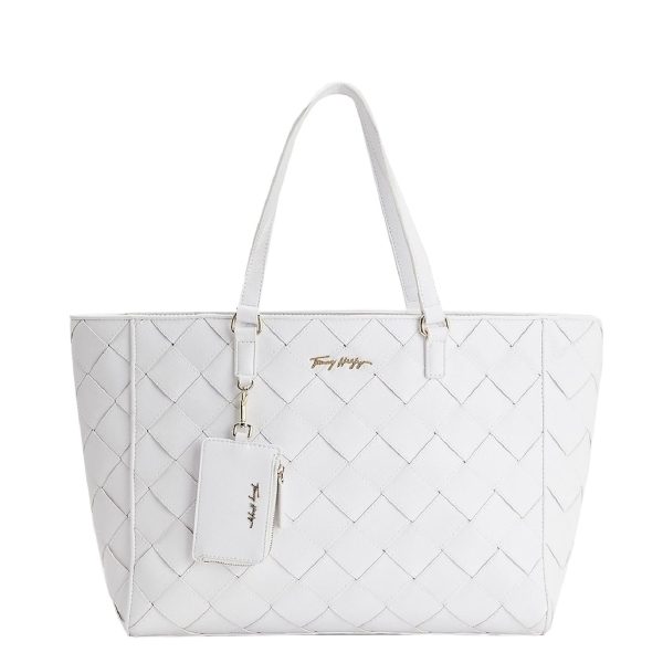 Tommy Hilfiger Joy Tote woven optic white