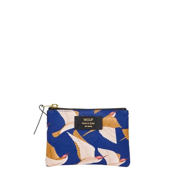 Wouf Blue Birds Small Pouch multi