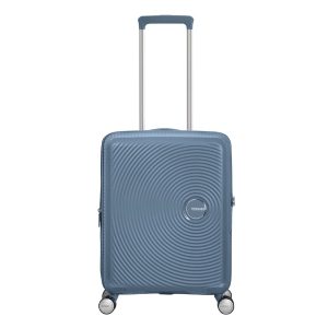 American Tourister Soundbox Spinner 55 Expandable stone blue Harde Koffer