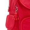 Kipling City Pack Rugzak red rouge backpack van Nylon