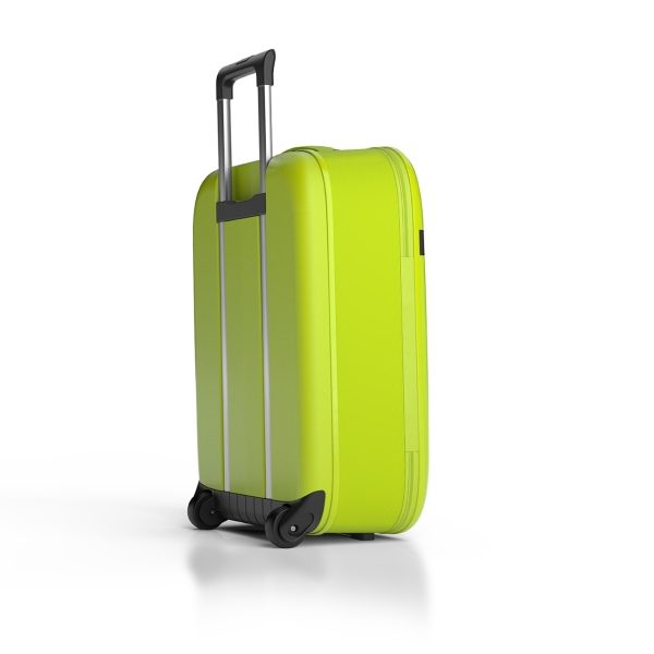 Rollink Flex Aura Opvouwbare Handbagage Koffer limeade Trolley van Polycarbonaat