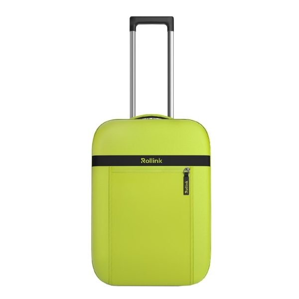 Rollink Flex Aura Opvouwbare Handbagage Koffer limeade Trolley