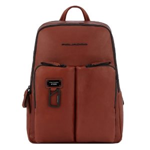 Piquadro Harper Computer Backpack With iPad Pro cognac backpack